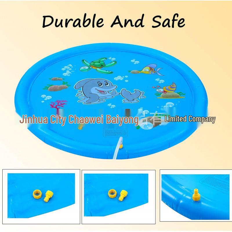 Dolphin Water Spray Mat for Children - Outdoor Lawn Play & Beach Surfing Game
