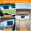 Square Static Cling Car Window Shades For Windshield & Side Windows – Universal Fit (9.84" X 7.09") Driver Side Window Sunshade, Glare-Reducing