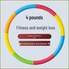 Weighted Hula Hoop for Abdominal Tightening and Slimming - Thickened Design for Men and Women