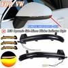 2Pcs For VW Touareg II 2010 2011 2012 2013 2014 2015 2016 2017 2018 LED Dynamic Mirror Blinker Light Sequential Turn Signal Lamp