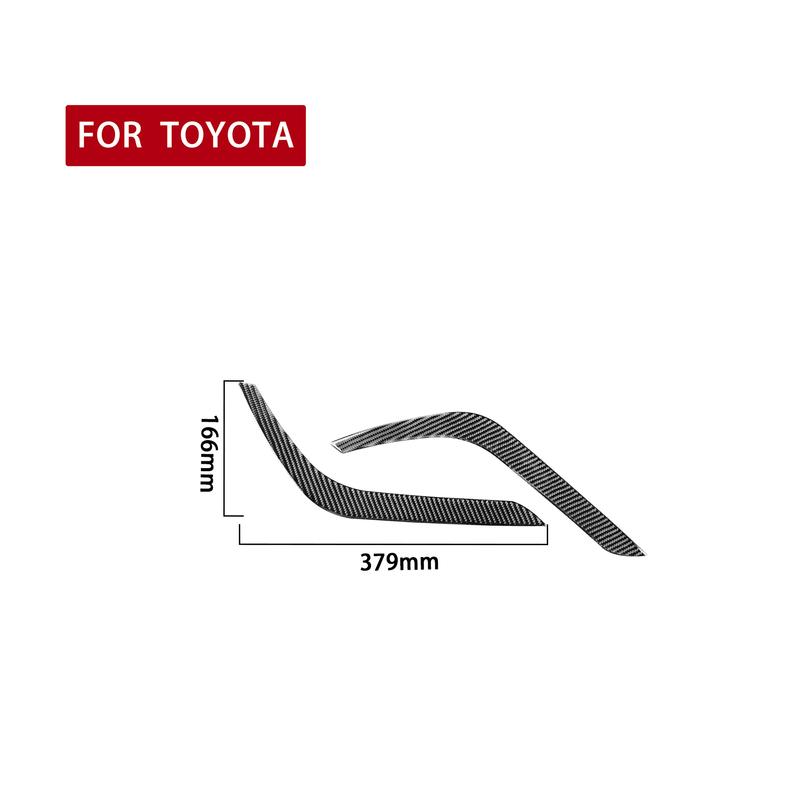 For Toyota Tundra 2014 2015 2016 2017 2018 Car Style Carbon Fiber Eyelids Decal Headlight Eyebrow Sticker Cover
