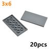 20pcs DIY Building Blocks Figures Bricks Smooth 3x6 Educational Creative Size Compatible With Leduo Plastic Toys for Children