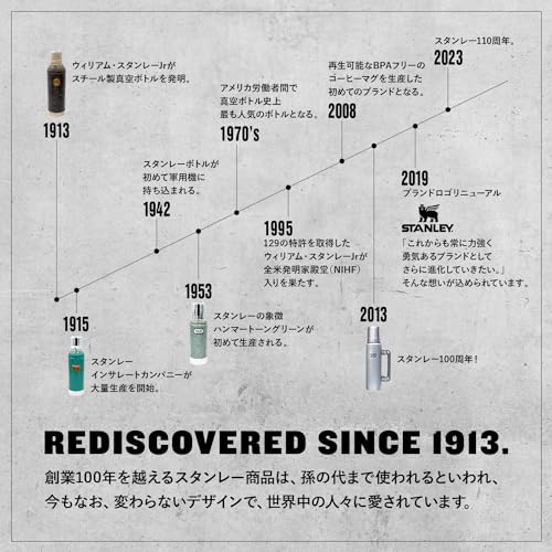 STANLEY H2.0 Vacuum Quencher, 1.18L Charcoal Water Bottle, Insulated Stainless Steel Water Bottle with Straw, Outdoor Use, Dishwasher Safe, Warranty I