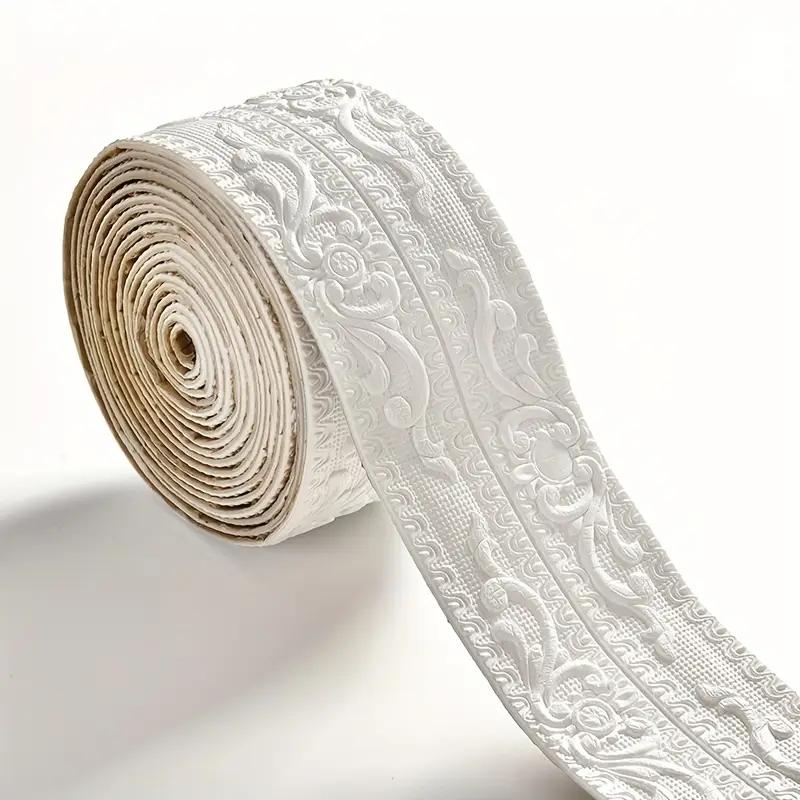 

1PC 2.3m/90.55inch Wall Trim Line Skirting Border Self Adhesive Waterproof Baseboard Wallpaper Hallway Ceiling Decor Anti-collis бежевий