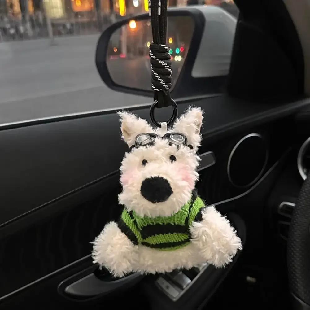 1Pcs Plush Doll Bag Pendant Car Hanging Pendant Cute Figure Key Chains Car Pendant Car Interior Decoration Car Decor