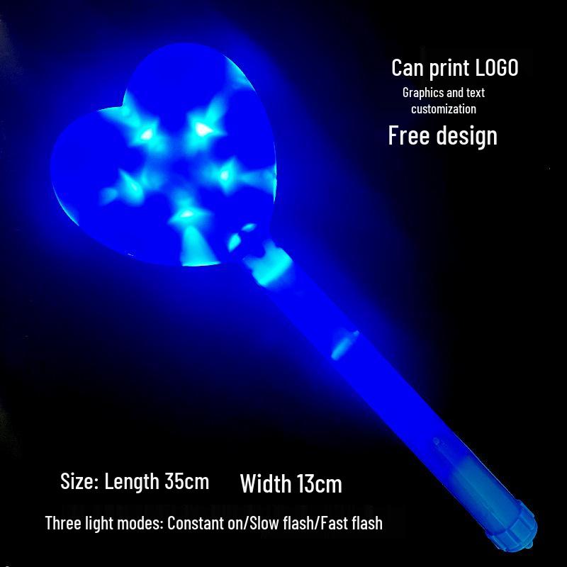 

Heart-Shaped Fluorescent Star Cheer Stick for Concerts and Parties