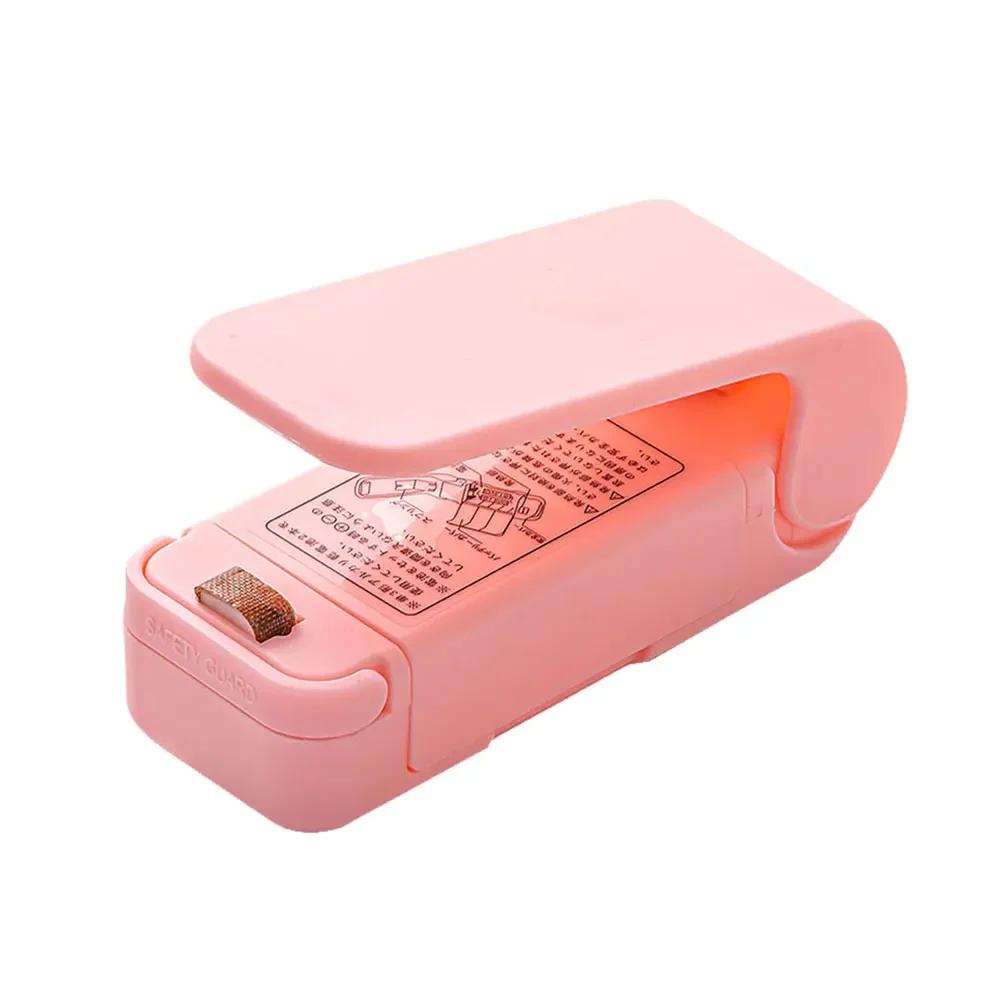 Kitchen Gadgets Mini Heat Bag Packaging Sealer Portable Plastic Bag Clip Sealing Machine Food Storage Seal Snack Sealing