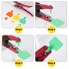 100Pack Animal Identification Ear tag No word calf ear tag Apply to pig Cattle sheep Farm animal feeding tools 75mm x 60mm