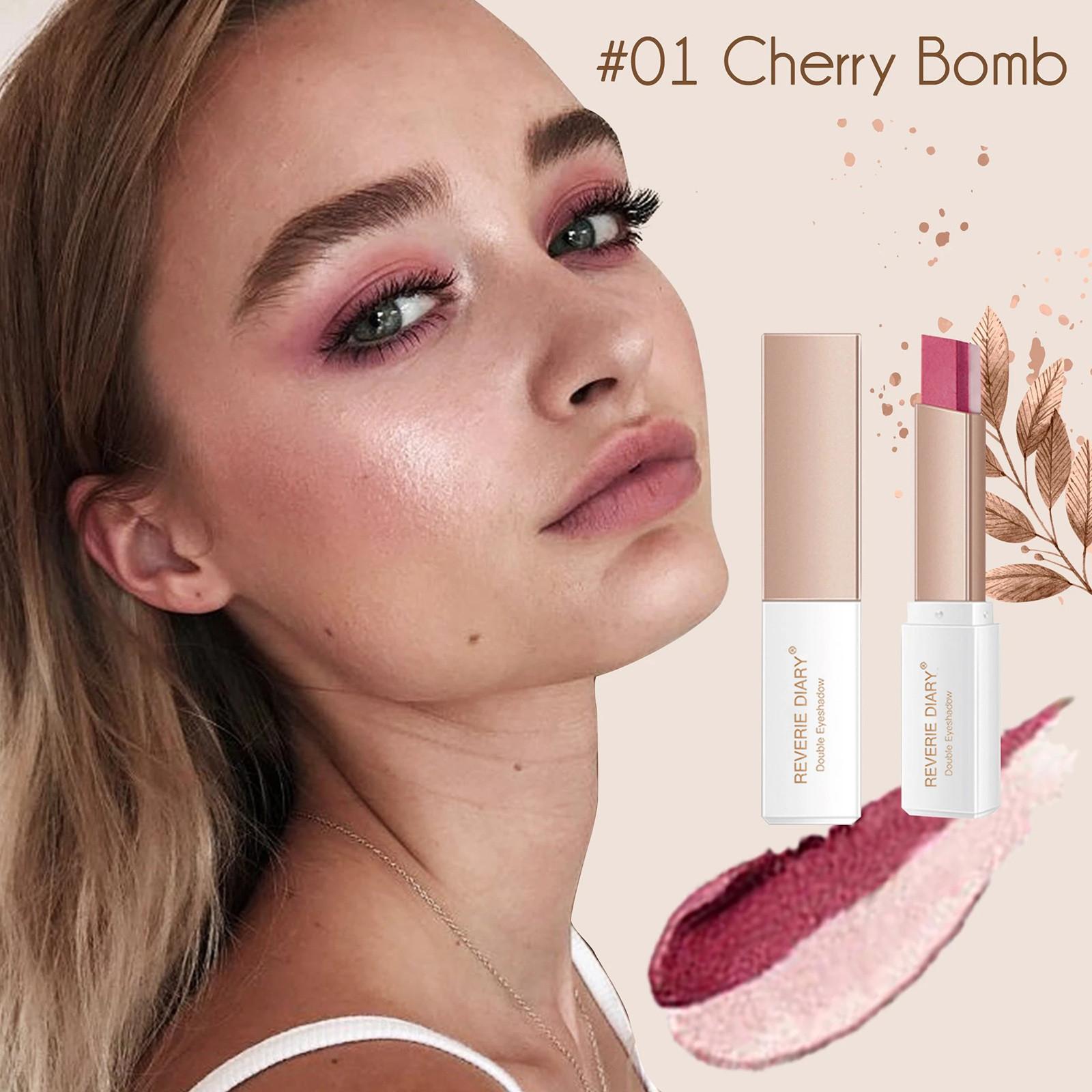 GLAMOROUZ Gradient Eyeshadow Stick Двухцветные градиентные тени для век