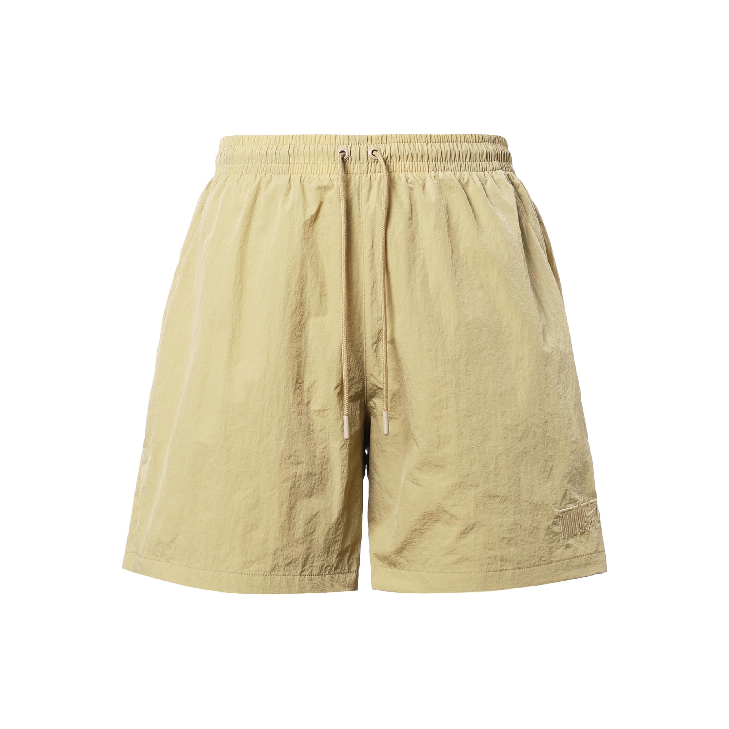 Men s Nike NAI-KE Cha Nai-Ke Cha Series Solid Color Breathable Lacing Straight Shorts Apricot Brown DV6194-297 S