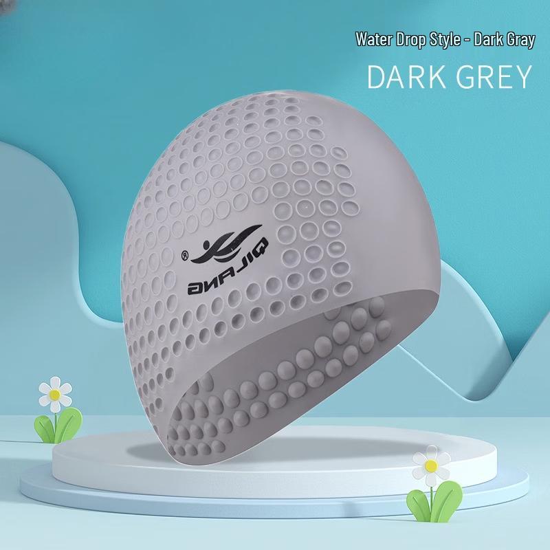 

Alliance Messenger Silicone Waterproof Swim Cap with Ear & Hair Protection