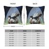 Pillow Case  Retro UFO Kidnapped Cow  Soft Pillow Cover  Morden Cushion Cover Custom DIY Pillowcases For Sofa Home Decoration