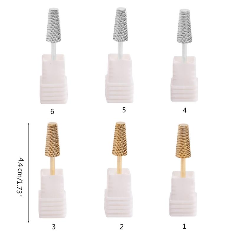 Nails Drill Bits Cuticle Electric Nails File and Ceramic Acrylic Gel Nails Bit Acrylic Nails Art, Carbide Cuticle Bit