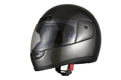 Centre de Pièces de Moto Casque Moto Intégral Gunmetal GRATUIT 7307 (57cm~60cm)