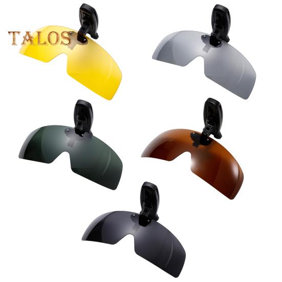 Polarized Clip Sunglasses for Men Women Frameless Flip Up One Piece Shield Lens UV Protection Glasses for Fishing Cycling Driving Running Climbing