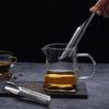 Teas Pipe Strainer Set Includes Brush And Hanging Hook Handle Design Stainless Steels Net Filter For Brewing Teas