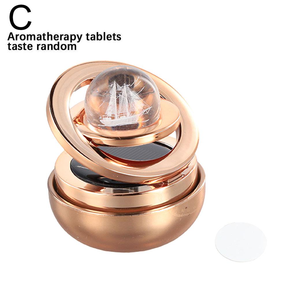 Neuer Solar Auto Lufterfrischer Rotierender Aromatherapie Diffusor Auto Original Innenraumzubehör Accessoires Parfüm M0M2