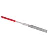 1 Pcs 180Mm Long Art Craft Flat Diamond File Grinding Tool Red Silver Tone