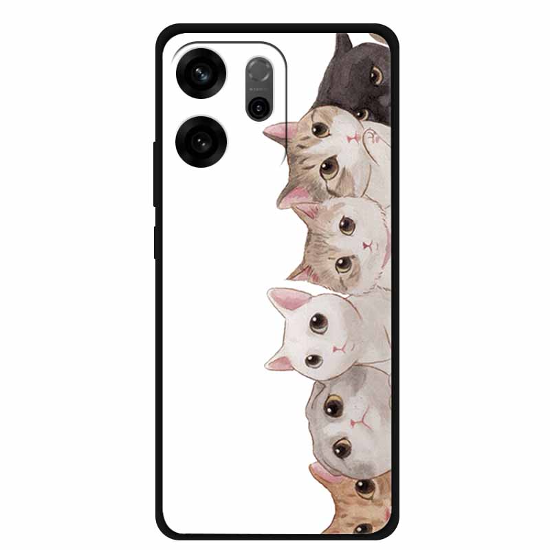 For Oppo Reno14 F Case 3D Flowers Emboss Phone Cases for Oppo Reno 14 F Reno14F 5G Back Protective Covers Soft Silicone Bumper