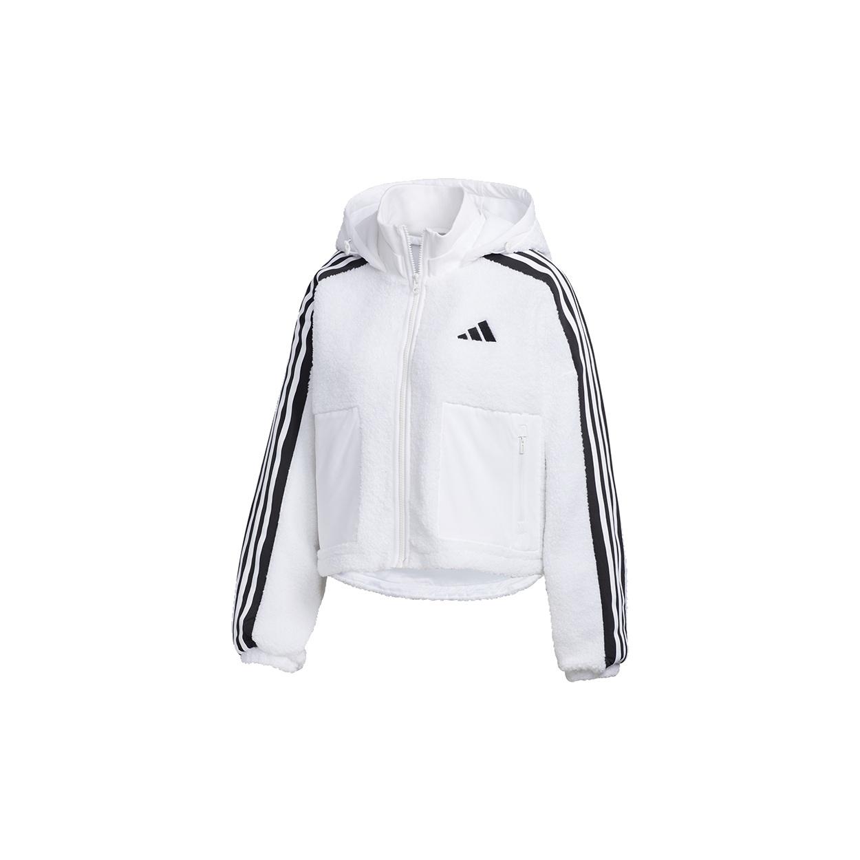 (WMNS) adidas Urban BOA Short Knitted Jacket Asia Sizing  White Black  Women s GM1424 XL