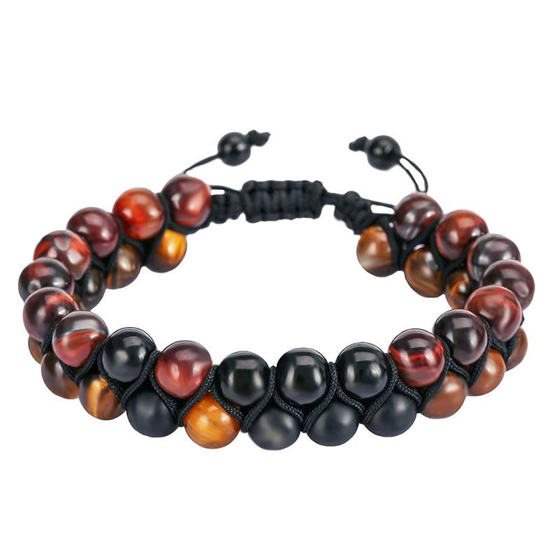 JYL TS Bracelet Life Tree Natural Style Brings Growth & Abundance Double Layer Red Tiger Eye лазурит