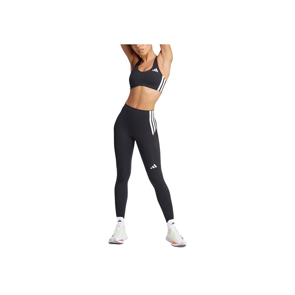 adidas Powerreact 3-Stripes Comfortable Breathable Casual Sports Bra Women Underwear Black White JH1420