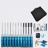 precise Screwdriver Set, RC Model Tool Kit, metalcoated, attractive, 18Piece Black Hex 18pcs set