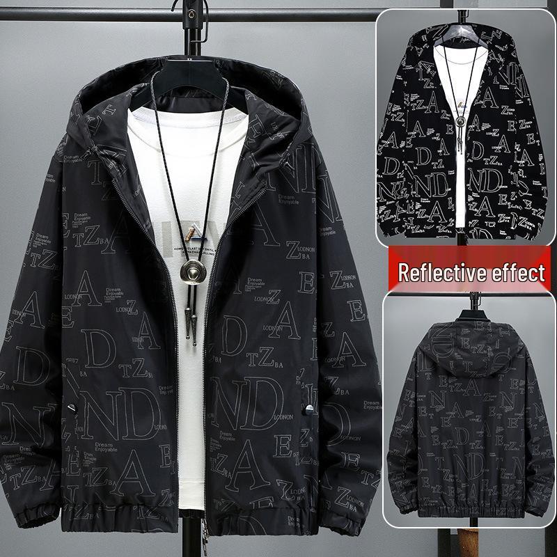 Autumn 2021 Trendy Plus Size Men's Jacket - Versatile Fashion, Fits Up to 300 Jin