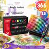 Children's DIY Acrylic Marker Set - Soft Tip, Quick-Dry, Colorful Watercolor Pens for Art and Journaling