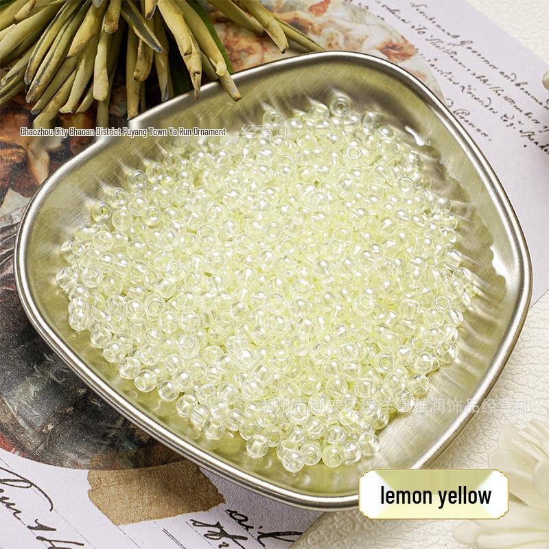 4mm Gold-Revealing Glass Rice Beads for DIY Jewelry: Bracelets, Necklaces, Hairpins, Tassels