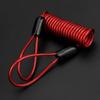 Waterproof Lock Anti-Theft Rope PVC+Steel Wire Disc Lock Spring Cable  Vehicle