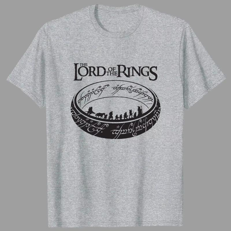 Rings Cartoon Pure Cotton Printed Summer New Fashion Trend Tshirt for Unisex and Women New Loose Casual Tshirt