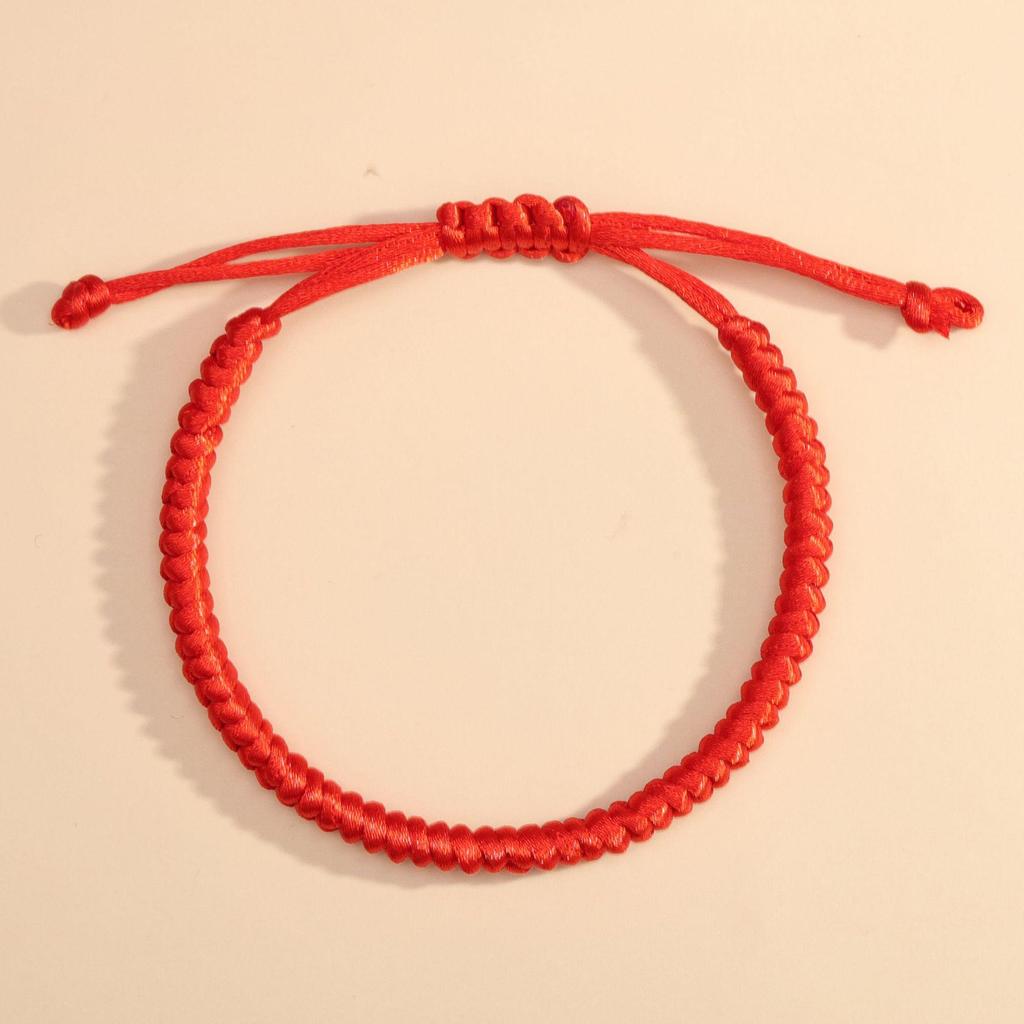 2026 Zodiac Year of the Horse Red Bracelet: Handmade Ben Ming Nian Woven Rope for Good Fortune