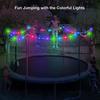 LED Trampoline Lights Waterproof Strip Light with Remote Control 16 Colors Outdoor Night Play Rope Lights for 8/10/12Ft Trampoline Rim