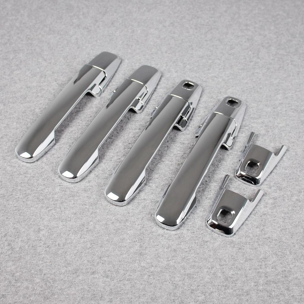 RUIQ Outer Door Handle Covers for Suzuki Spacia and Spacia Custom MK04 Series Coverage Chrome-Plated (Full Type)