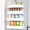 Magnetic Spice Rack for Refrigerator Kitchen Organizer and Storage Shelf White 4 Pack Magnetic Strong Hold Compact Design Rustp