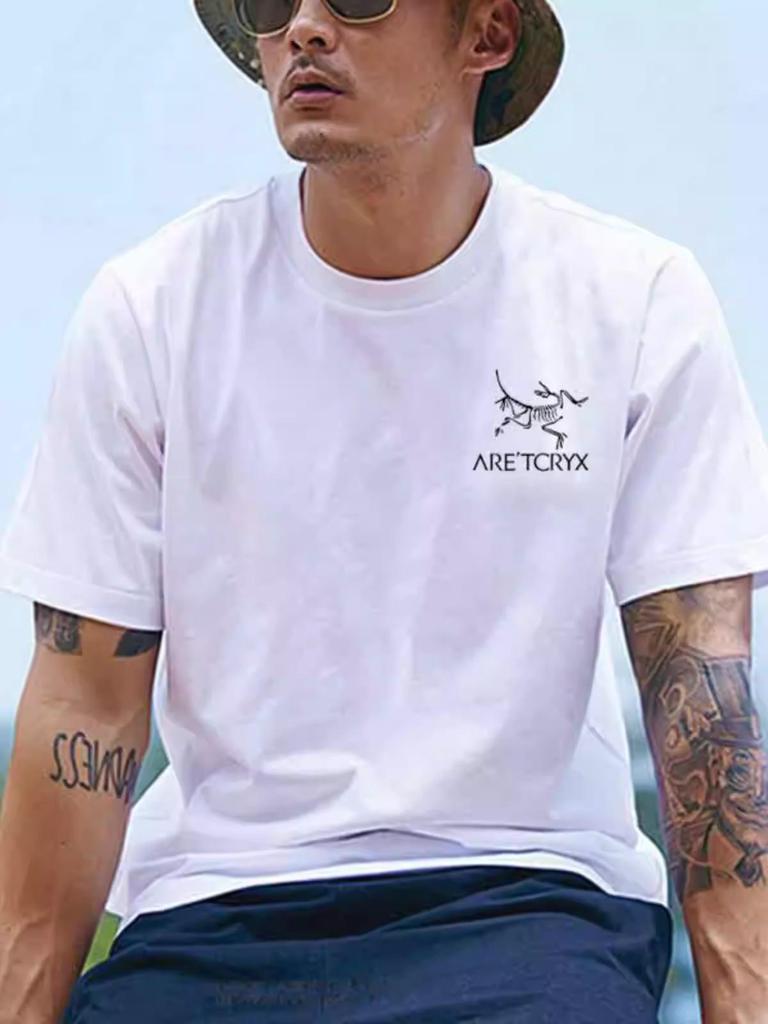 Bird Family Men's Heavyweight Double Yarn Combed Short Sleeve T-shirt - Summer Trend