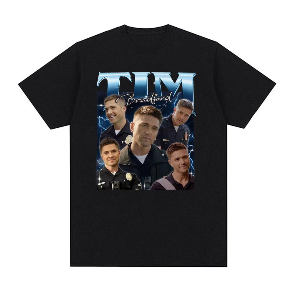 

Movie Tim Bradford Gift Fan T-shirts for Men Women Vintage High Street Oversized T Shirt Summer Tops O-Neck Short Sleeve T-sh... S разноцветный