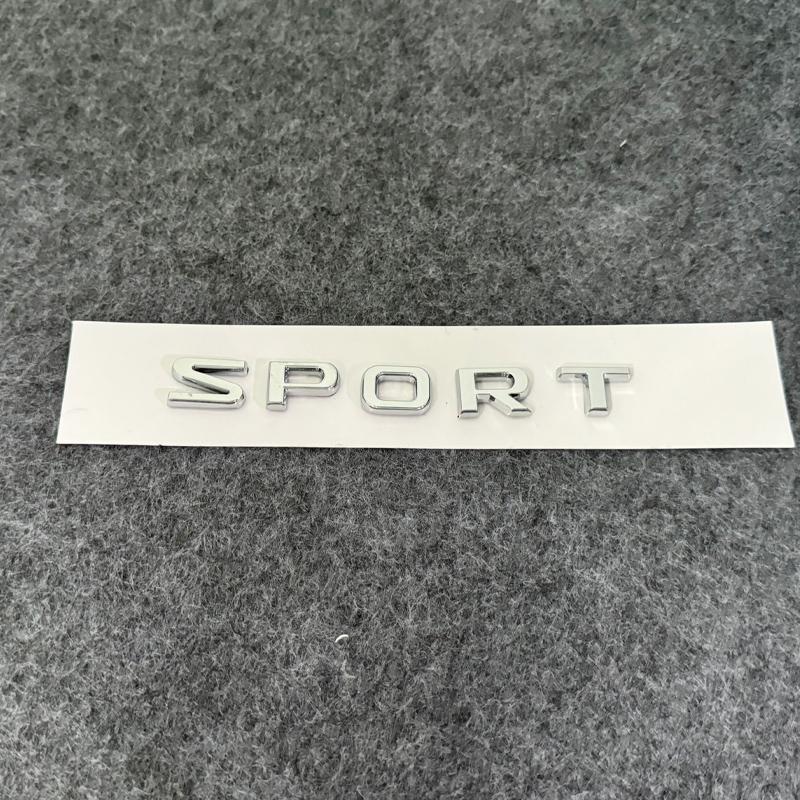 3D Metal SPORT Letter Car Sticker Chrome Silver Auto Side Fender Rear Trunk Emblem Badge Decal