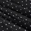 European & American Sweet Polka Dot Puff Sleeve Cropped Top with Button-Up & Round Neck - Slim Fit, Long Sleeve