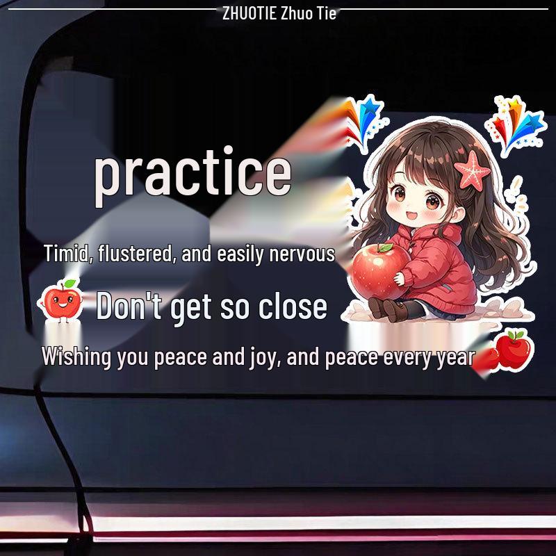 Newbie Cautious Driver Warning Car Sticker for Rear Windshield