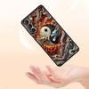Custodia per Telefono Chinoiserie Fiore Drago Loong per Samsung Galaxy S26 S25 S24 S23 S22 S20 S21 FE Ultra S25 Edge Plus Cover Morbida in TPU