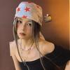 High-Quality Patchwork Square Headscarf - Luxurious Design for Music Festivals and Hair Accessories