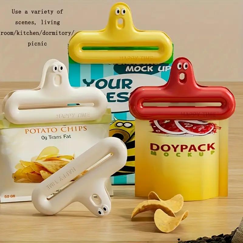 Household Snack Sealing Clips Sealing Clips Kitchen Restaurant Food Moisture-proof Sealing Artifact Creative Cartoon Plastic Clips
