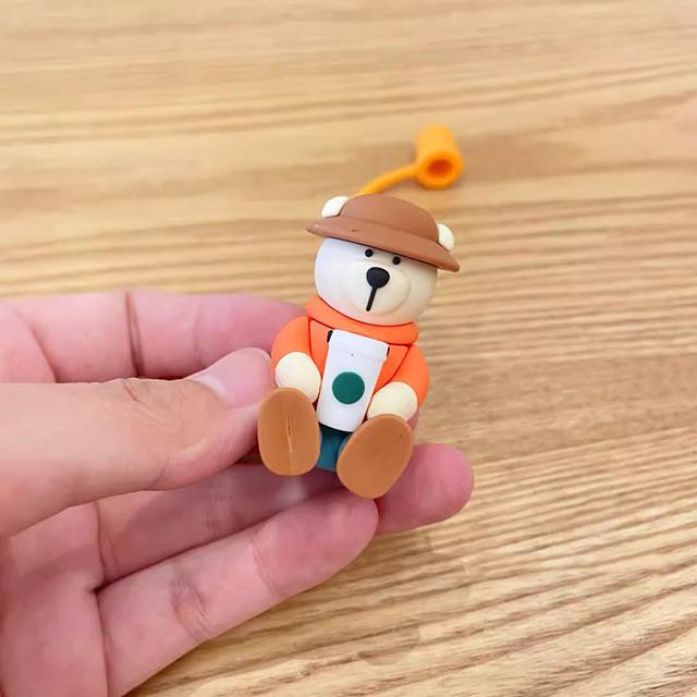 Kawaii Silikon-Strohhalmabdeckung für 7-8mm Cartoon Lebensmittelqualität Silikon Staubdicht Hitzebeständig Strohhalm-Stopfen Kappe Schnabeltassen Zubehör