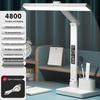 AA-Klasse Augenschutz Schreibtischlampe mit Uhr für Studentenstudium und Lesen