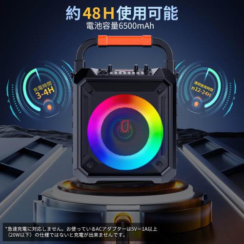 JYX Karaoke Set, Home Speaker Set with Loudspeaker, Two Wireless Microphones, Bluetooth 5.1, Compact PA System, Portable Karaoke Machine, SD Card, USB