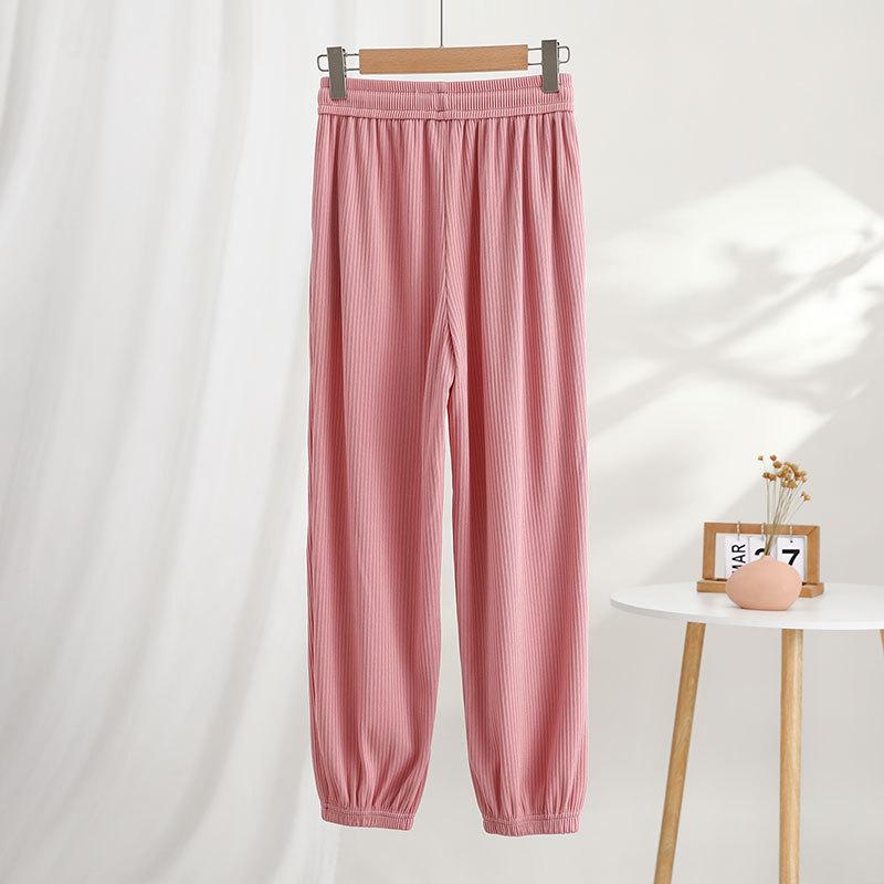 Women's Lounge Pants Soft Casual Drawstring Tie Elastic Waist Cozy Wide Leg Lounge Pants with Pockets Loose Flowy Sweatpants Workout Comfy Jogger
