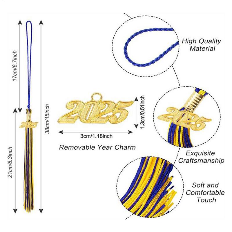 2025 Tassel Graduation Class Of 2025 Tassel 10X Keepsake Pendant Ornament Decorations For Highschool University Masters Teacher