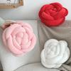 Back Cushion Nordic Style Rose Flower Shape Soft Comfortable Pillow Home Living Room Bedroom Office Decor